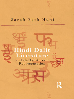 cover image of Hindi Dalit Literature and the Politics of Representation